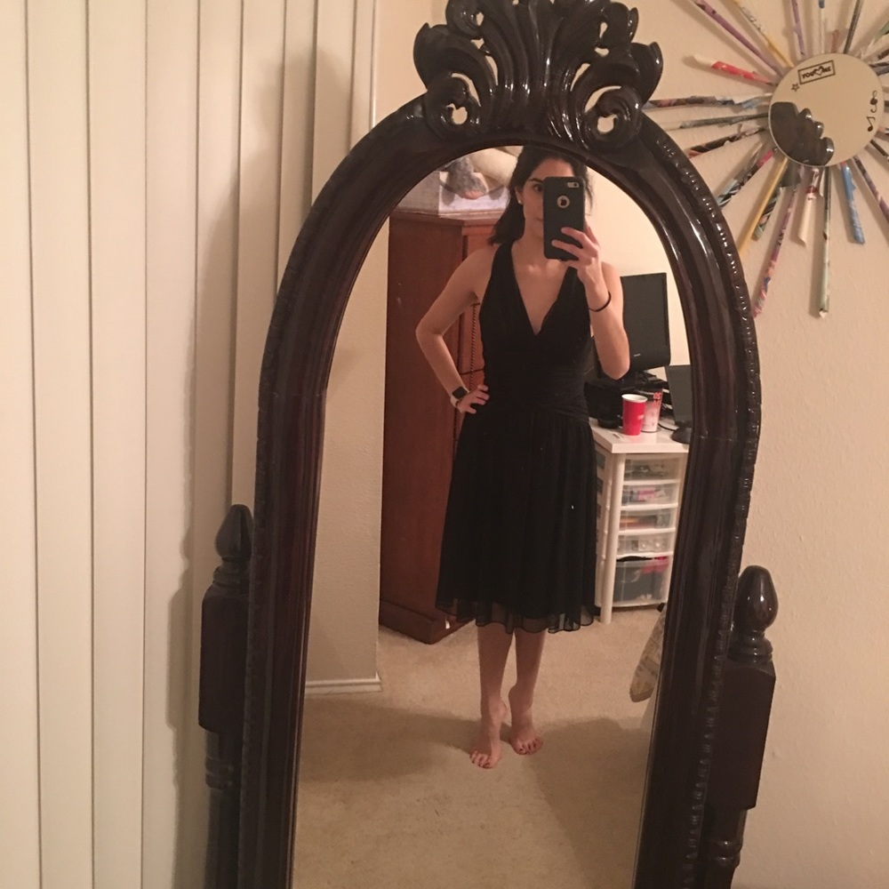 SOLD-Beautiful black Calvin Klein Dress